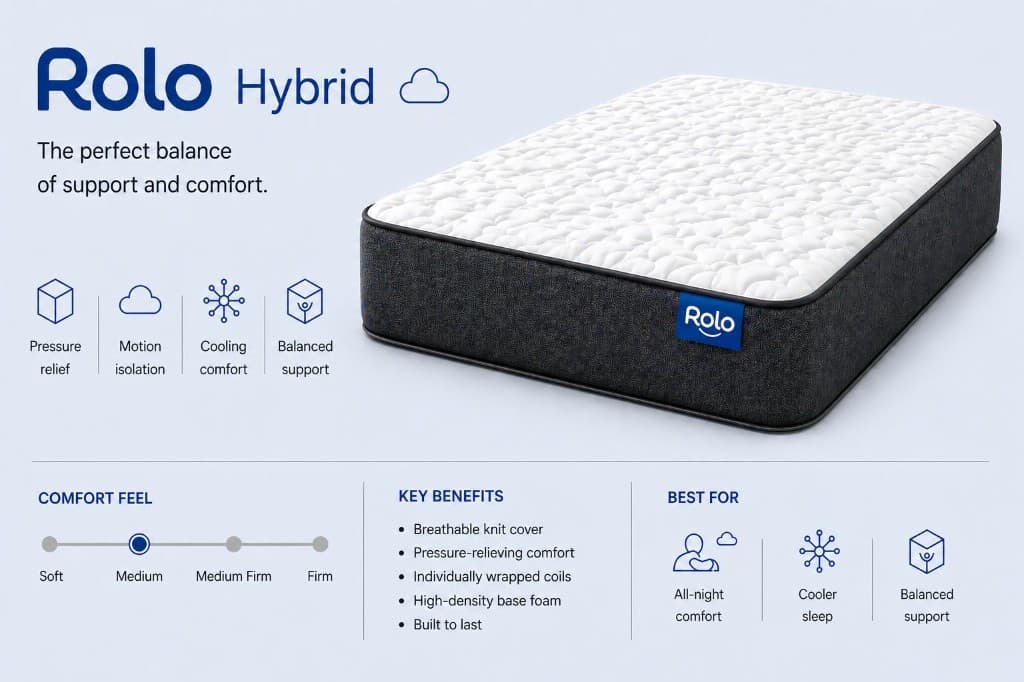 Rolo Hybrid mattress