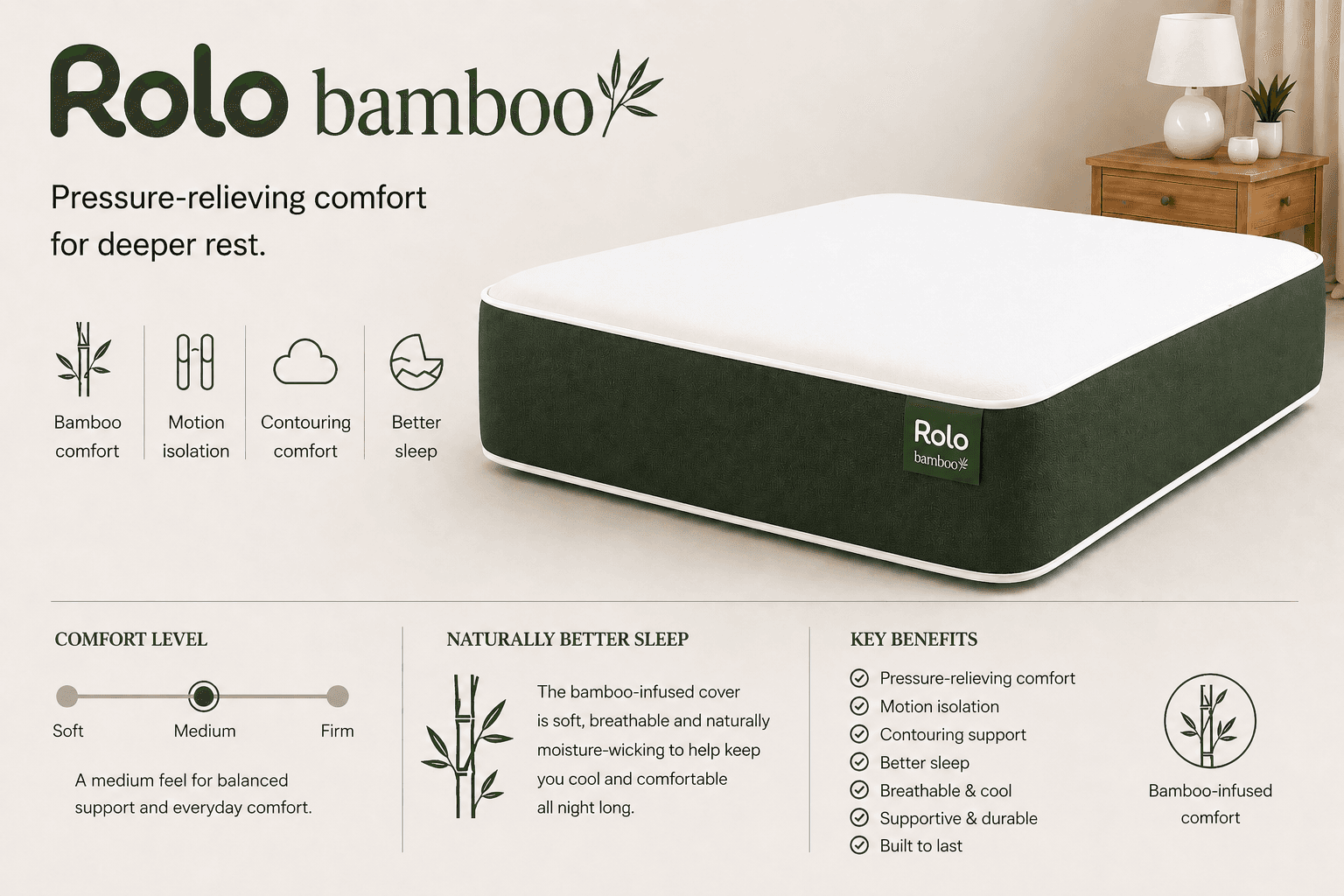 Rolo Bamboo mattress